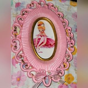 Upcycled 3d framed art with ballerina